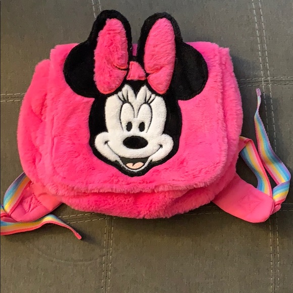 Disney Other - Plush Minnie Mouse backpack purse